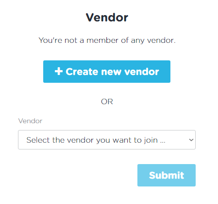 Screenshot -- Join a vendor