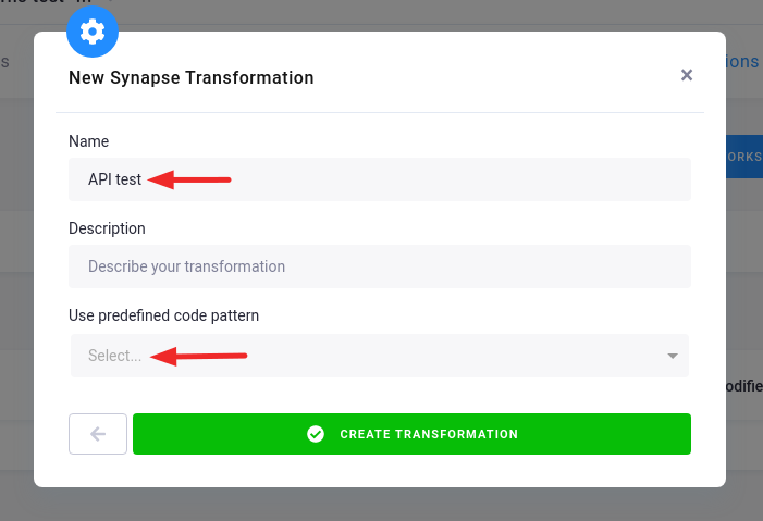 Screenshot -- Net transformation