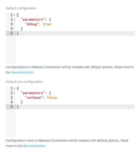 Setting Default Configuration in Developer Portal