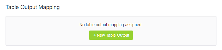 Table output screenshot